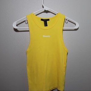 Yellow tank with “honey” decal